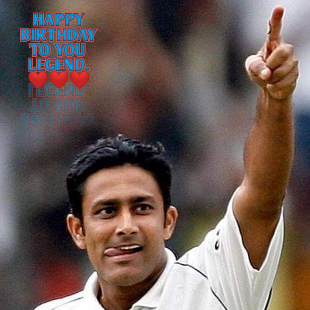 Happy Birthday the legend ANIL KUMBLE. 