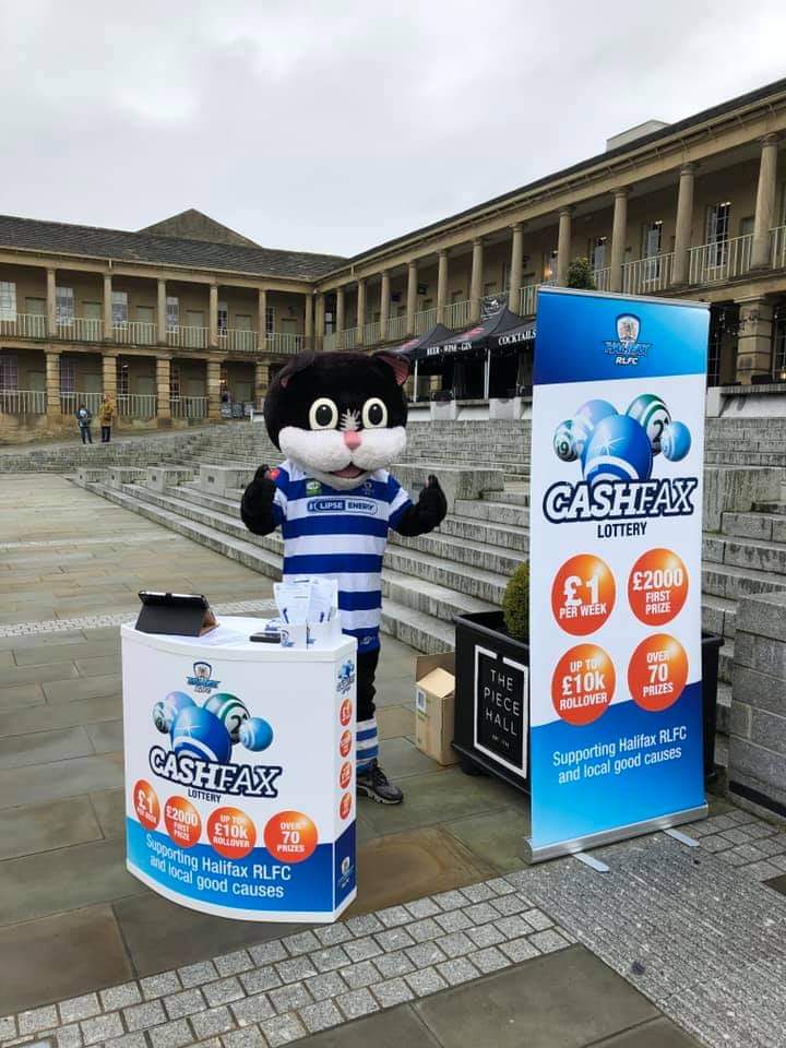 We’re down at The Piece Hall! Come and say Hello! Obviously there’s no stroking today but you’re welcome to have your picture taken with Halicat and find out all about the work we do in the Community 🙂