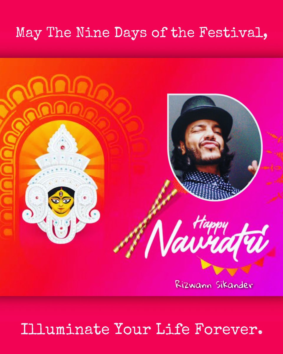 RizwannSikander's tweet photo. May The Nine Days of the #Festival, #ILLUMINATE your life #Forever. #happynavratri🙏 #garbatime #durgapuja2020 #durgamaa #puja #RizwannSikander https://t.co/9Hwdn6dxmx