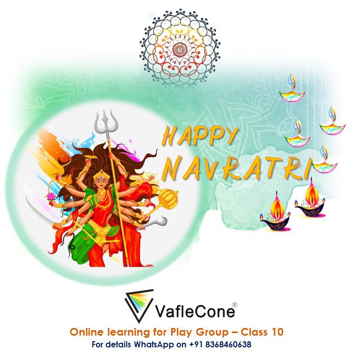 vaflecone's tweet photo. Happy navratri !! Best wishes !! From #Vaflecone #family https://t.co/eVnCIYNdbn