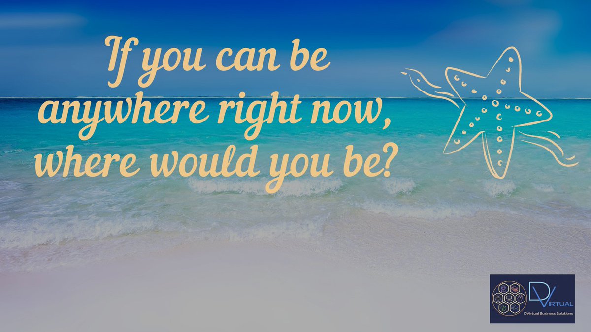 DVirtualBizSoln's tweet image. If you can be anywhere right now, where would you be? 

#DVirtualBusinessSolutions #VirtualAssistanceServices #GVA #Freelancing #VirtualAssistant #SMM #SEO  #AdminAssistant 

facebook.com/DVirtualBusine…