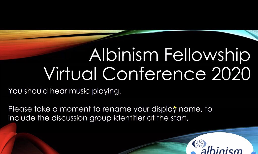 AlbinismUK's tweet image. AGM complete & we’re into the parents sessions #AFConference2020