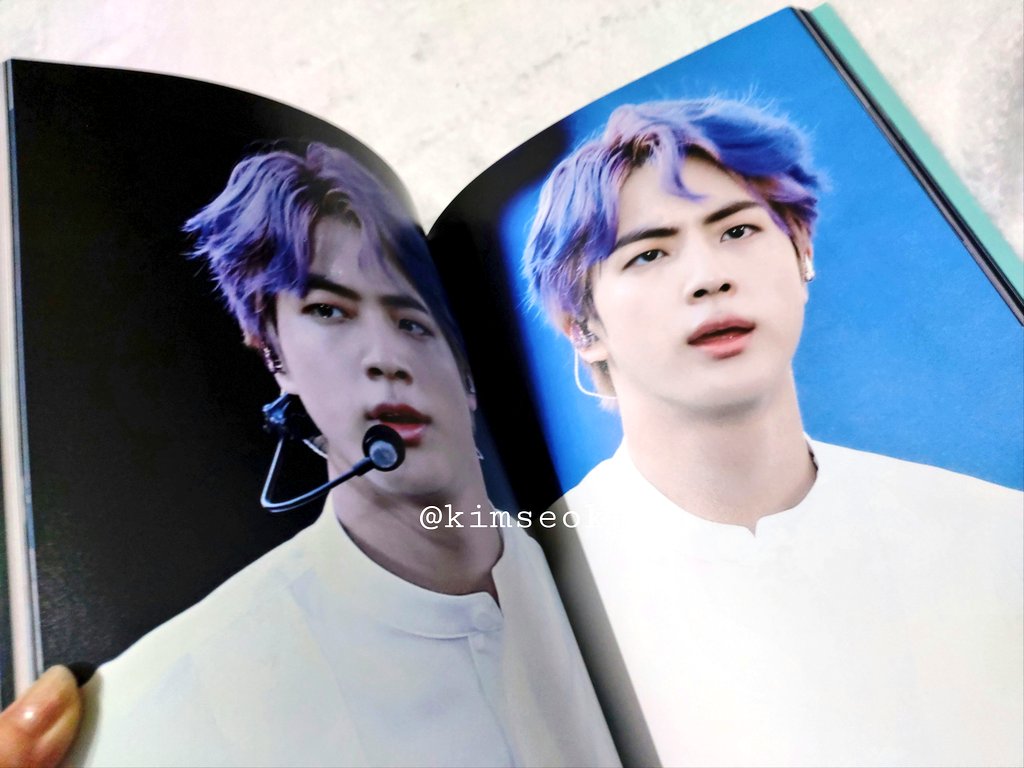              manifesting    purple hair        seokjin                        