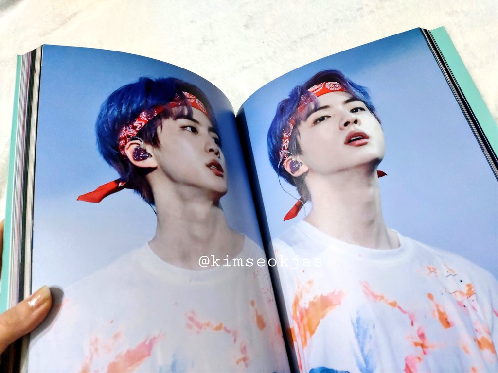              manifesting    purple hair        seokjin                        