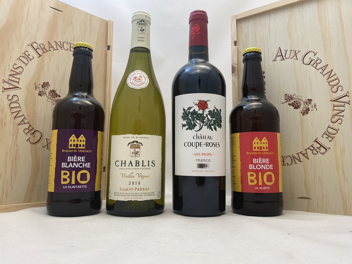AGVFrance's tweet photo. 💖 Découvrir nos Coups de Cœur du mois dans nos caves à Montpellier 👍 #bière #vin #chablis #minervois #alsace #uberach #chateaucouperoses #vignoblesdampt #caviste #montpellier https://t.co/NTYjk5G3HN