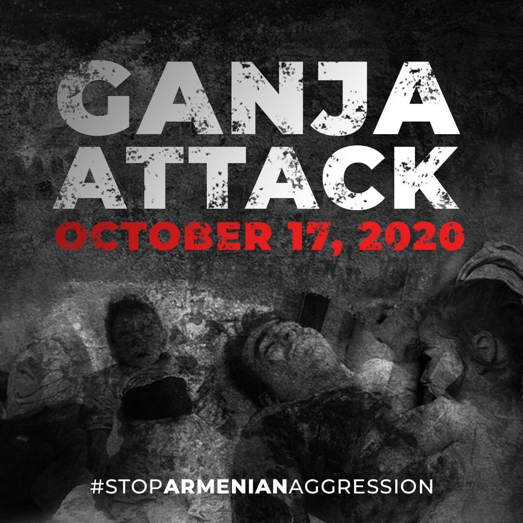 Ganja city was hit by SCUD missiles launched from Armenia in an attempt to disperse horror among peaceful population which has nothing to do with the conflict zone. Appalling. Who will stop this? #ArmeniaKillsCivilians #StopArmenianAggression #KarabakhisAzerbaijan #GanjaCity