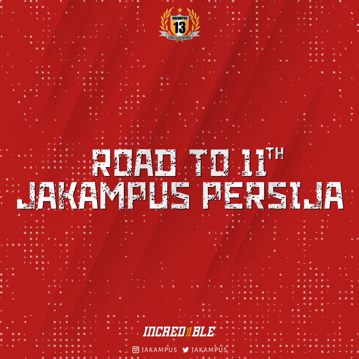 ROAD TO 11TH JAKAMPUS PERSIJA
.
#Jakampus
#WeAreFamily 
#Incred11ble