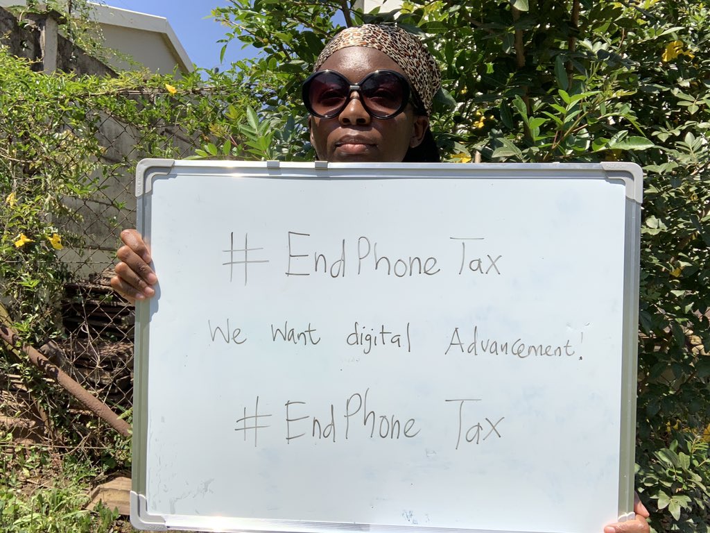 TheJoanProject's tweet image. If they can’t see it everywhere, let them see it on our faces. We can continue the thread. Who’s posting next? Bring your sunshades eyy 🤣. Seems as if it adds the volume small 😂 #EndPhoneTax237 #EndPhoneTax