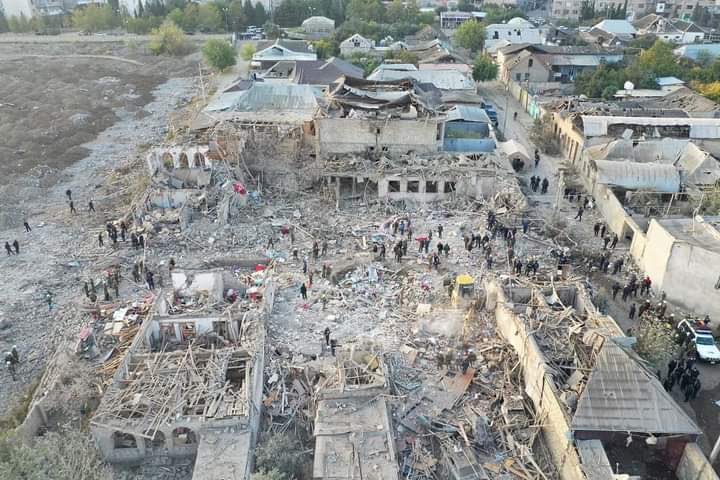 Tonight, there was a rocket attack from the territory of Armenia on the second largest city of Azerbaijan.  I say that this missile system is the same as the system used by Saddam Hussein to kill civilians.  However, the world media and politicians are still silent. #PrayForGanja