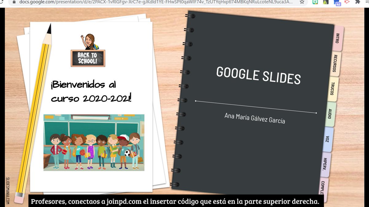 AnaMaraGlvezGa1's tweet photo. Aporto mi granito de arena en la enseñanza semipresencial. Tutorial sobre uso de SLIDES y PEARDECK para facilitar la participación activa de alumnos en el aula. Espero que os guste. 
https://t.co/t6I862r46b
@CPRRegionMurcia @jblasgarcia @todofp https://t.co/qoRX8DDOaP