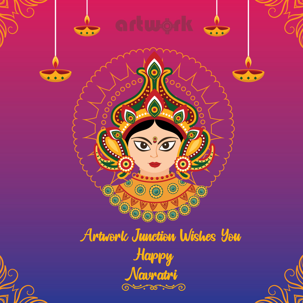 ArtworkJunction's tweet photo. May the nine avatars of Maa Durga bless you with nine qualities-power, happiness, humanity, peace, knowledge, devotion, name, fame and health.

Happy Navratri 2020!

#ArtworkJunction #Navratri2020 #DurgaPuja #HappyNavratri2020 https://t.co/ZAff1fGMDD