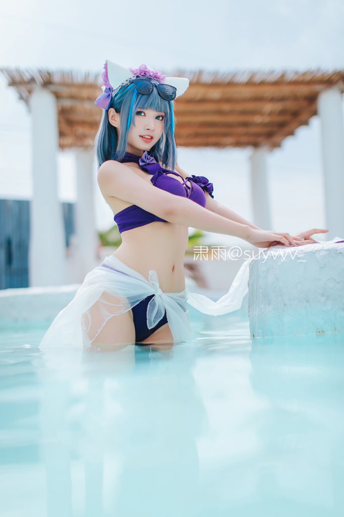 画像,こんばんは~旦那様💜phx：@X_iaoHaaaaa #cosplay #碧蓝航线 #コスプレ #cos #AzurLane #アズールレーン https://…