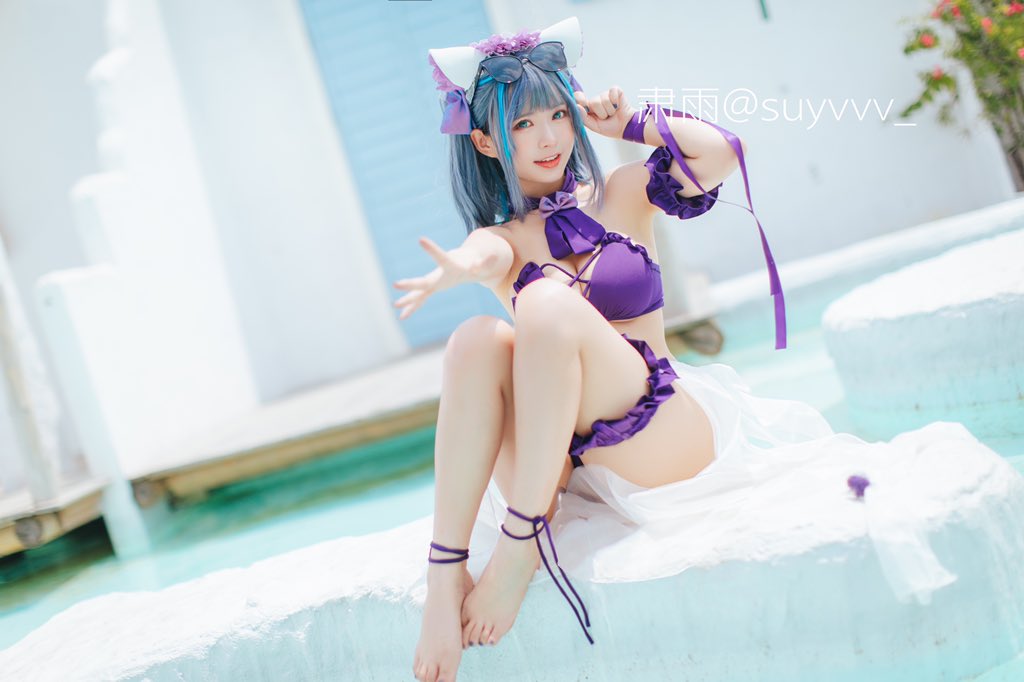 画像,こんばんは~旦那様💜phx：@X_iaoHaaaaa #cosplay #碧蓝航线 #コスプレ #cos #AzurLane #アズールレーン https://…