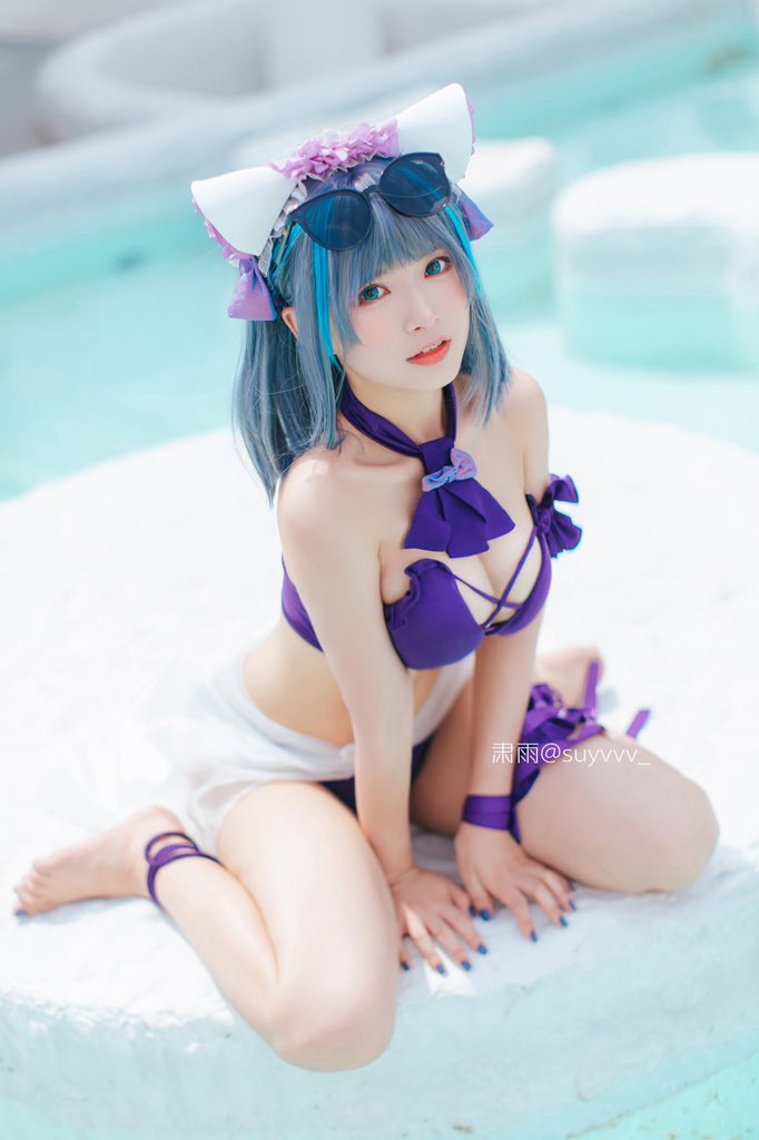 画像,こんばんは~旦那様💜phx：@X_iaoHaaaaa #cosplay #碧蓝航线 #コスプレ #cos #AzurLane #アズールレーン https://…