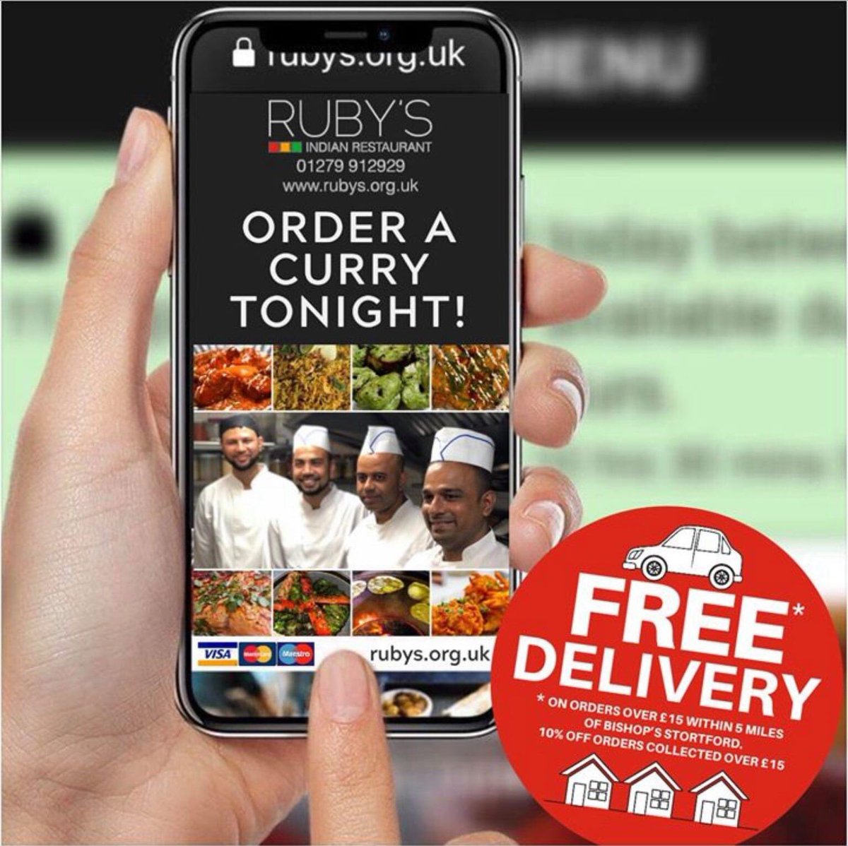 #SaturdayNightTakeaway 
FREE LOCAL DELIVERY* (*T&amp;C apply)🥘🍛👌🏽
➡️ ORDER YOUR TAKEAWAY ➡️ rubys.org.uk/takeaway-deliv…

#rubysrestaurant #rubysindian #indiantakeaway #freshlyprepared #bishopsstortford #currynight #stortfordcurry #lovecurry #indiancurry #authenticcurry #SupportLocal