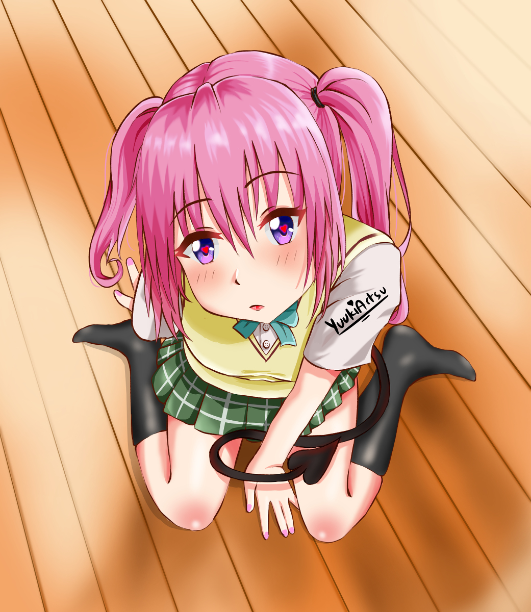 Yuuki Nana Astar Deviluke イラスト 女の子 Toloveる Toloveるダークネス ナナ アスタ デビルーク 目がハート 制服 物乞い T Co 9p7nhiiwmw