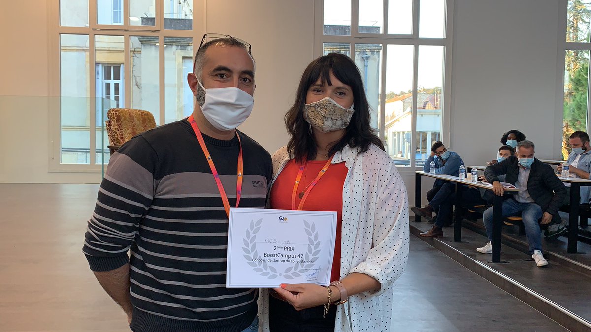 Le 2️⃣ prix est attribué à Mobilab ! 
Le FabLab mobile  ✅
#boostcampus47 #campusnumerique47 #agen #pitchs 

@damienbizot <a href="/carolemaurage/">🌴 Carole Maurage</a>