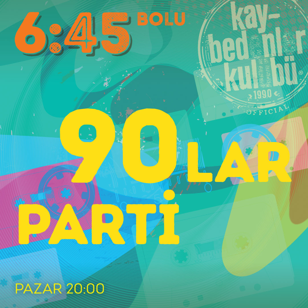 90'lar parti Dj Performans ile Bu Pazar 20.00 de 6:45 KK Bolu Teras Sahnesinde... ⁠
⁠
#645kkbolu #bolu #durmaksızınmüzik