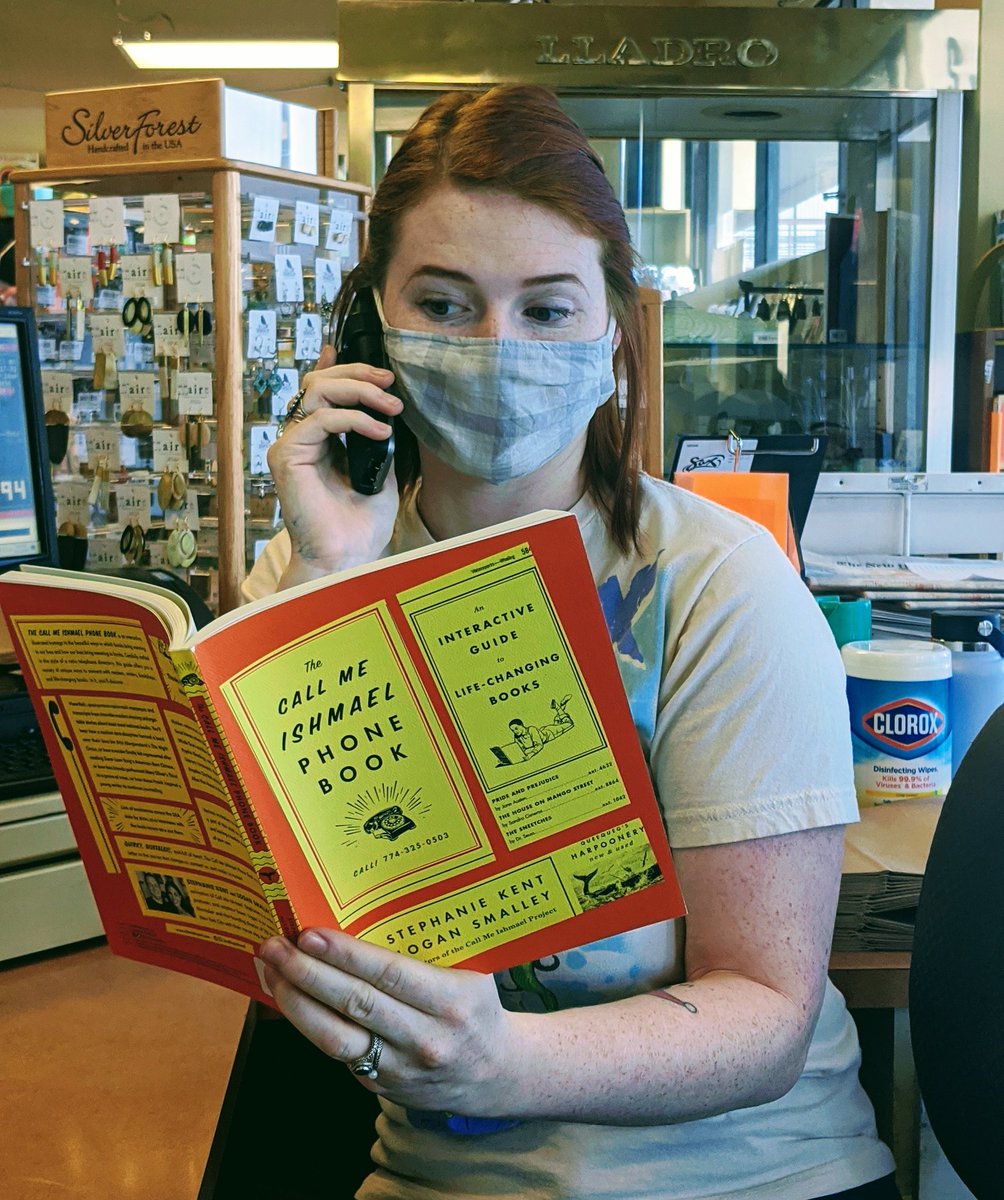 page1books's tweet photo. We just received a copy of @CallingIshmael's new book and this is all we do in our downtime now https://t.co/ZyELGnhTbG