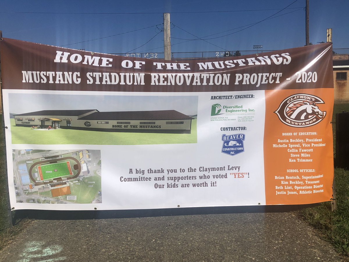 BIG_ZSports's tweet photo. Awesome things are happening in the Claymont School District... GROUND BREAKING for the New Stadium Renovation Project.. https://t.co/FBdrs2Id0k