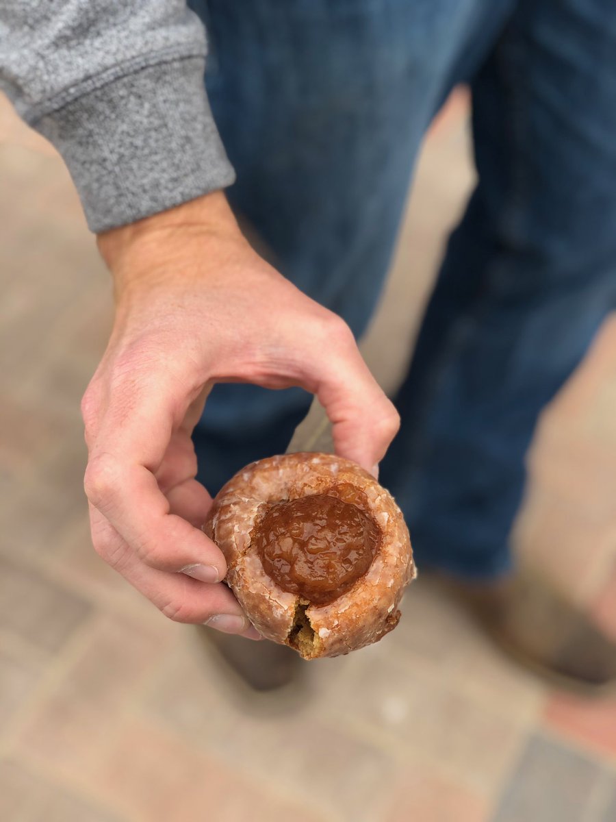 J D Scholten On Twitter Congrats To The Grand Opening Of Bricktown Bakery On Main St In Nevada I Got The Happy Accident Which Is A Pumpkin Apple Donut With The Filling That