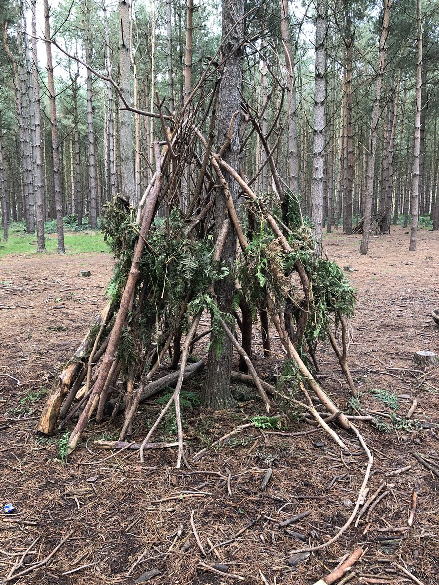 MrsGemmaRowley's tweet photo. Libby’s been building a #StoneAge home (imagine the leaves are animal skin) @castlechurchps @mrswhiston1 https://t.co/VyhMzzgkgh