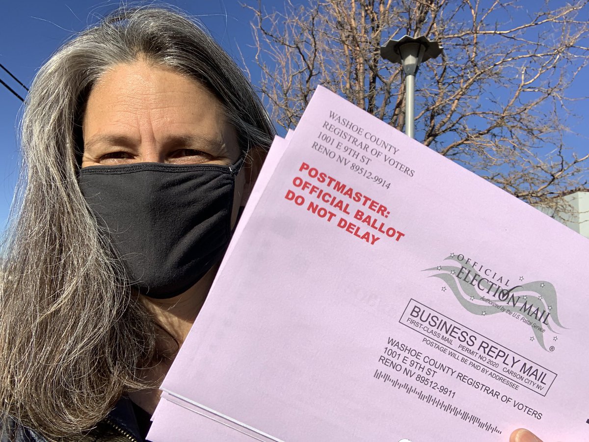 Happy first day of early voting!!!!! It’s a beautiful morning at the Sparks Library.