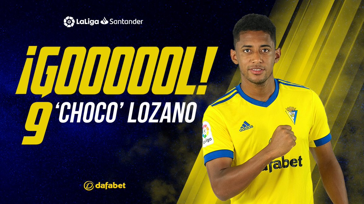 Cadiz_CF's tweet photo. ⚪️💛 #RealMadridCádiz #LaLigaSantander 

0-1 | Min. 15 | ¡¡¡GOOOOOOOOOOOOOOOOOOOOOOOOOOOOOOOOOOOOOOOOOOOOOOOOOOOOOOOOL DEL CHOCO LOZANOOOOOOOOOOOOO!!! https://t.co/L9DdlKsyjD