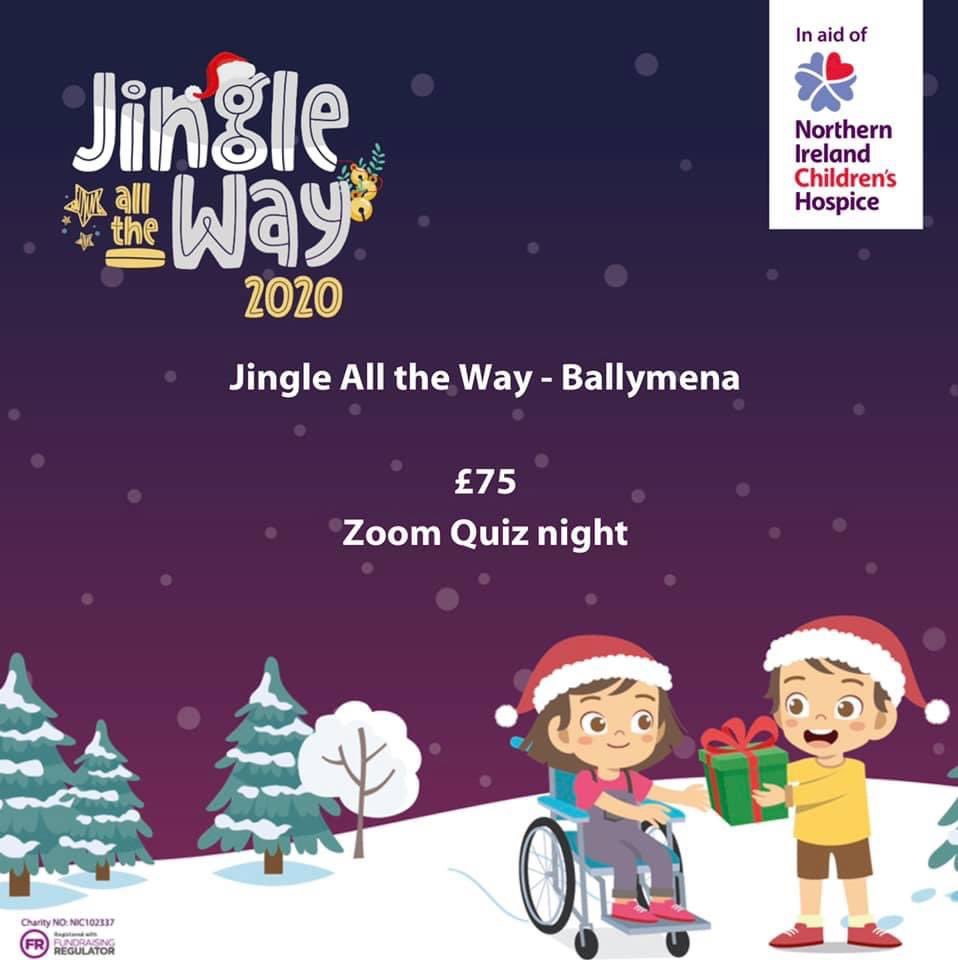 jingleballymena's tweet photo. If you can do something to help raise funds for the Northern Ireland Children's Hospice then please get in touch. It can be something as simple as our quiz night - grab a few friends or family online, byo and get ready to share some laughs - we did. 💜 https://t.co/XpggquEXGx