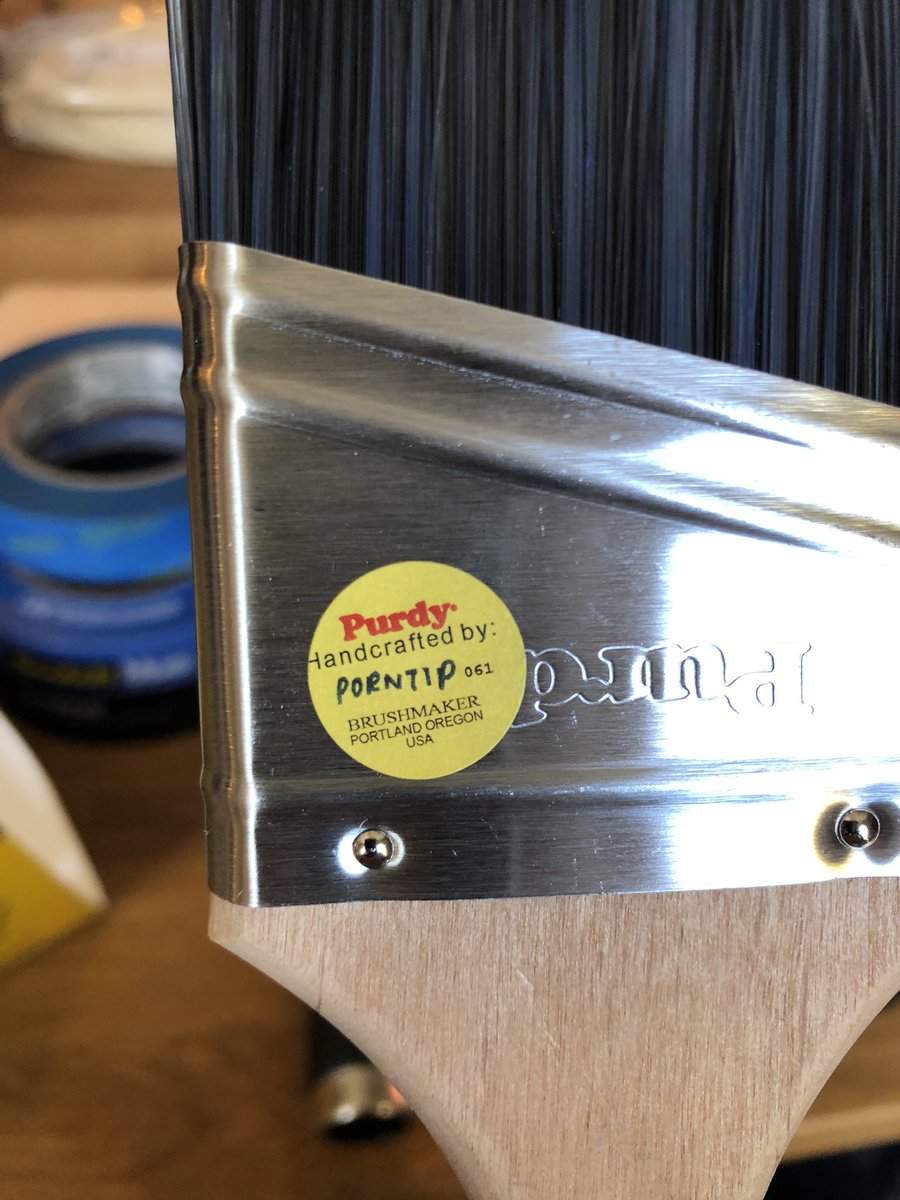 SchadenJake's tweet photo. In inspecting our painting supplies I discovered this @PurdyPaintTools sticker. Further googling reveals that #Porntip has what amounts to being a fan club! https://t.co/9lnX2k0ZKi https://t.co/DMWc8uLK2q