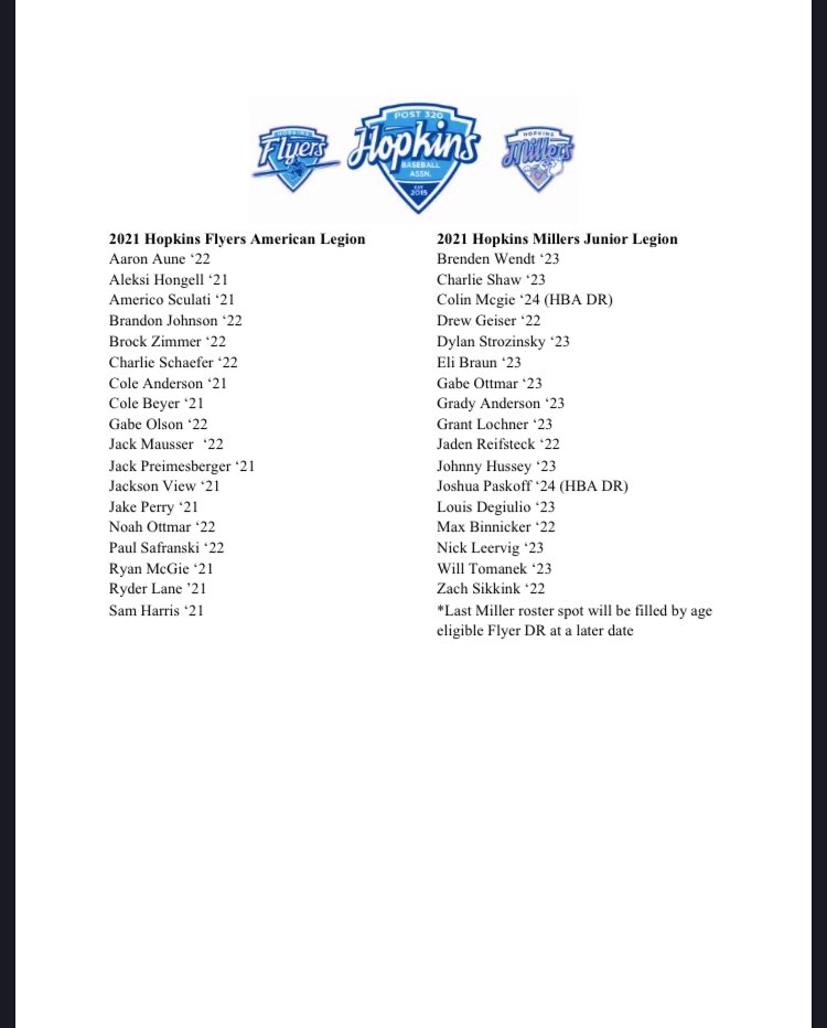 Hopkins Legion Baseball tweet media