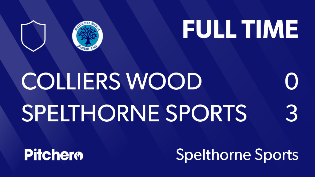 TheSpellyFC's tweet photo. FULL TIME: Colliers Wood United 0 - 3 Spelthorne Sports
#COLSPE #Pitchero
https://t.co/PFog8mnGAV https://t.co/Ne6la6xYx5