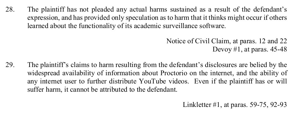 Linkletter's colleagues are standing behind him, and he's being represented by Joseph Arvay of  @UBPGL. Arvay's SLAPP motion to the BC Supreme Court is a thing of beauty: https://drive.google.com/drive/folders/1OjxaRjRfe0BLh_A6rcyc9lCmdfZ5nEm-14/