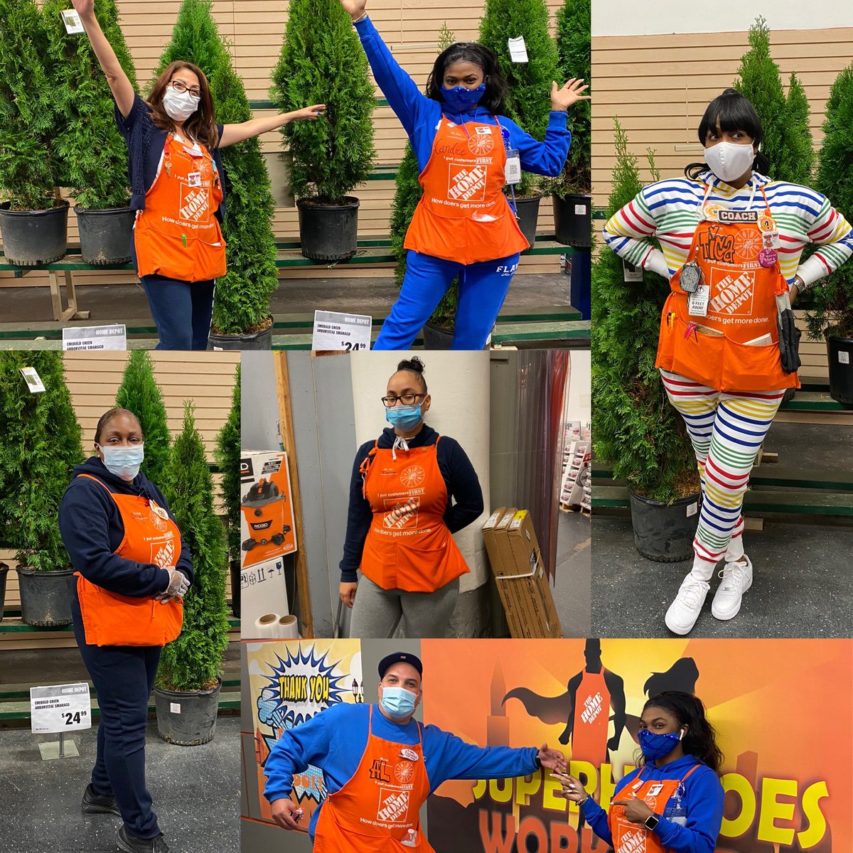 #camandfriends2020 let’s celebrate those sweat swags #6175homedepot check out our amazing associates showing off their choice of gear #homedepotstrong