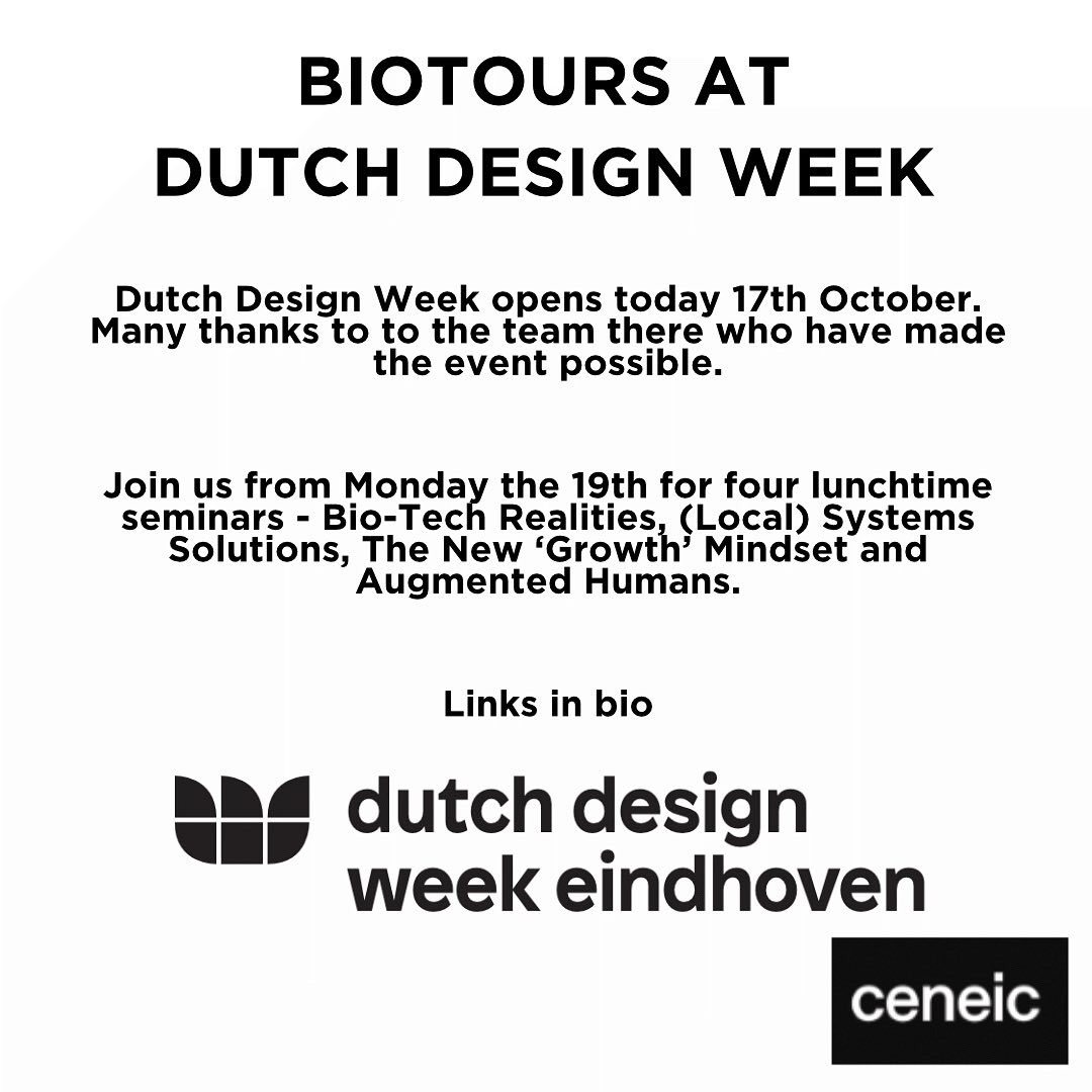 Opening today - Dutch Design Week - many thanks to everyone involved who has made it possible - our talks start on Monday. register here linktr.ee/Ceneic and looking around the virtual exhibition as well