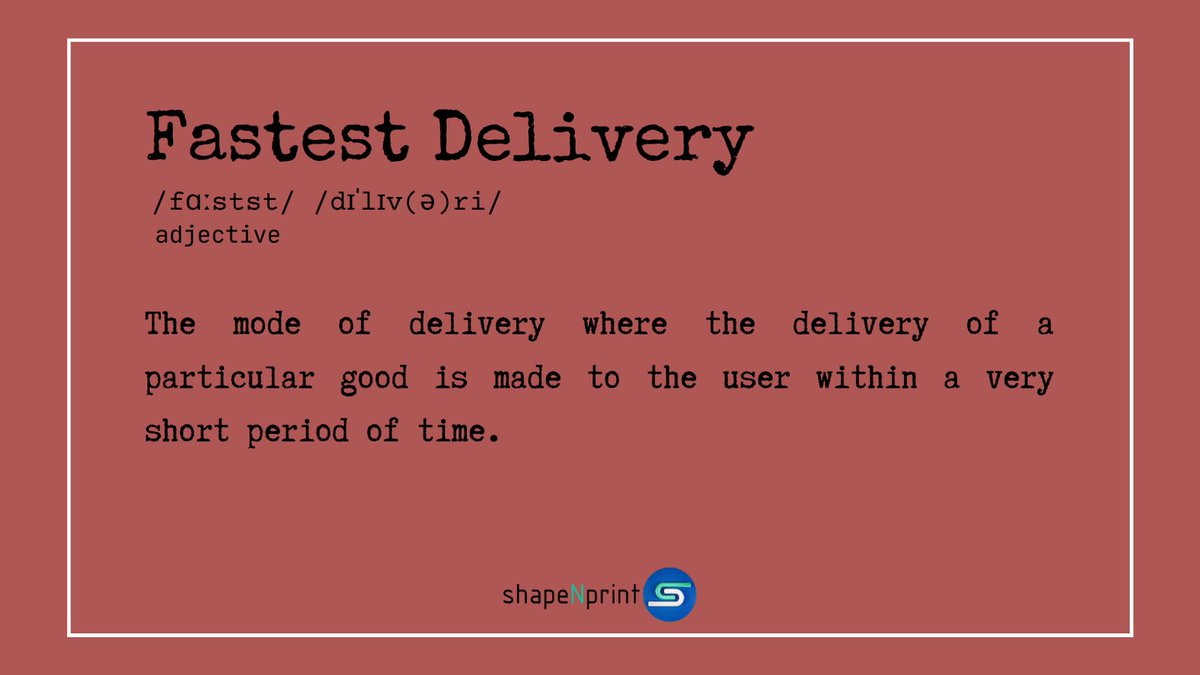 shapeNprint's tweet photo. Fastest Delivery
#shapenprint #freelancingredefined #nearestprinting #wordsofwisdom #dictionary #wordstoliveby #wordoftheday #wordporn #wordpress #bangalore #bangalorediaries #bangaluru #printing #printingpress #startup #memes #memesdaily #wordsofencouragement https://t.co/Pl9Wmpj3tV