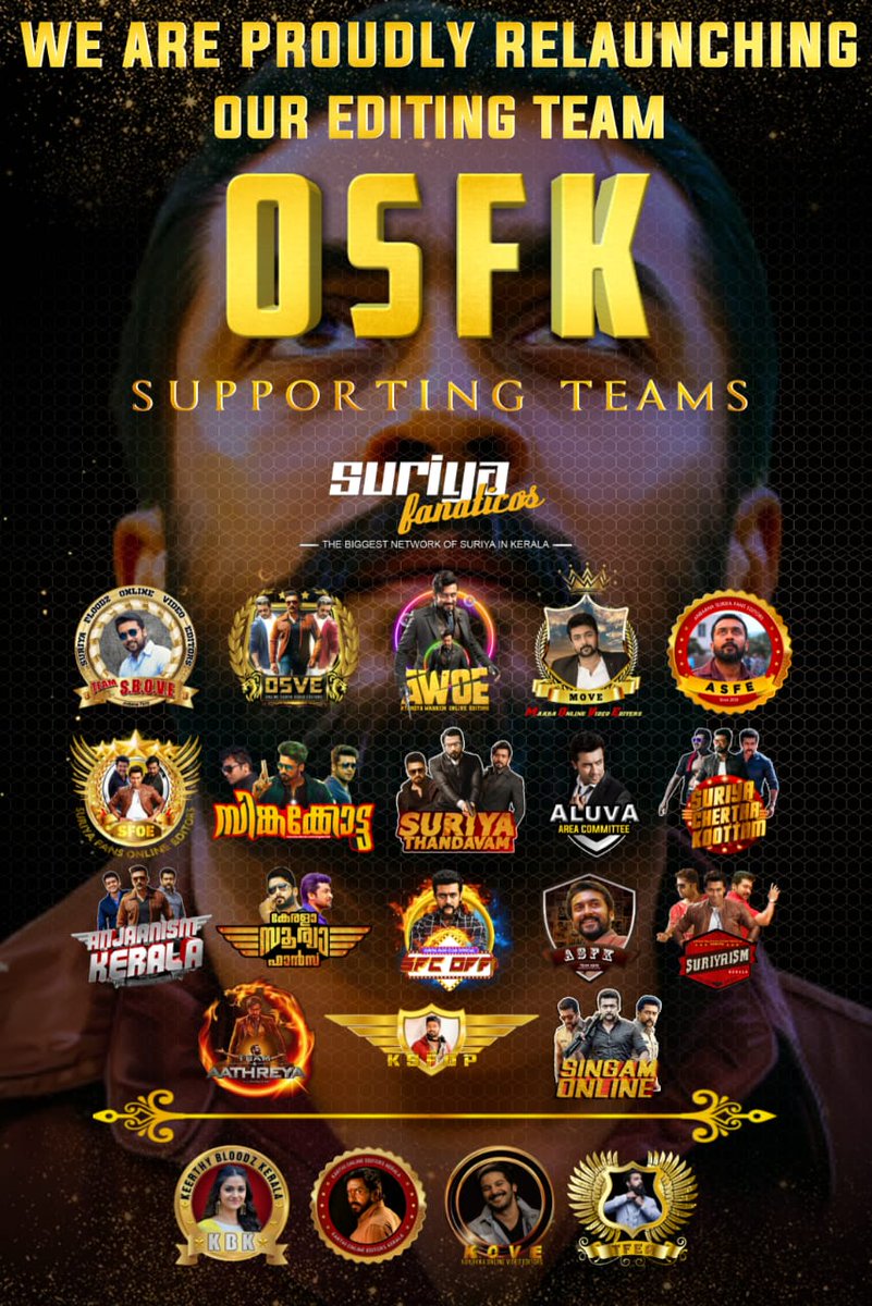 SidharthOsSfc2's tweet photo. We Are Proudly Relaunching Our Editing Of @osfk_offl
TEAM OSFK
🔹Intrested Editors Can Contact +91 97471 07386
🔸Follow And Support
#SoorariPottru @Suriya_offl
@AKSFWA1 @SuriyaFanaticos
#OSFK https://t.co/0bCqqxNSqE