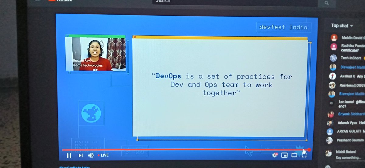 butani_nikhil's tweet photo. Definition of #DevOps by @geeky_bhavani
#DevOps #MachineLearning #DevFestIndia #GDG #DevFestStories #DevFest2020 https://t.co/C7NjwpWXC0