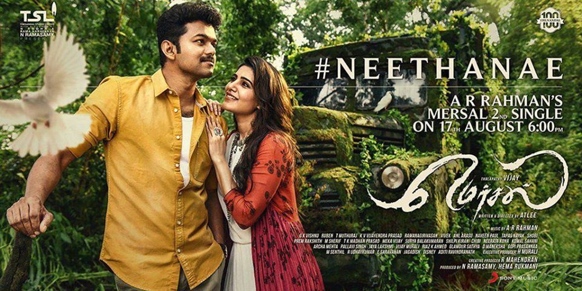 3) Dr. Maaran and his speech and the posters of  #Mersal arasan  , the romantic melody Neethanae  #3YearsOfBBMersal  #Master  #ThalapathyVIJAY  @Samanthaprabhu2