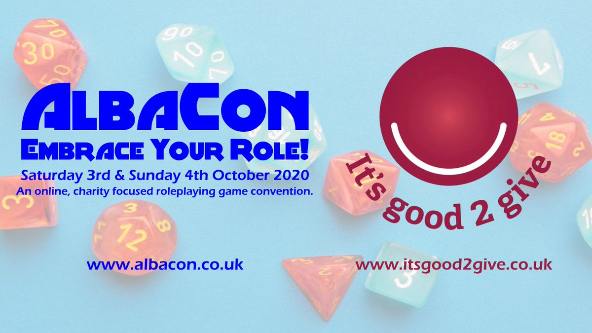 AlbaConRPG's tweet photo. With your support we've raised over £2,500 for @itsgood2give with some donations pending. Maybe we'll get to £3,000? https://t.co/aPK2DyoESP Huge thank you to everyone who has supported us this year! #AlbaConRPG #RPGs #rpg #ttrpgs #ttrpg #rpglifeuk #dccrpg #dcc #dnd #dnd5e https://t.co/PqsxOHSjvu