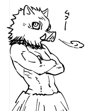 きめつ見ながらハロウィンまんが描いてます 