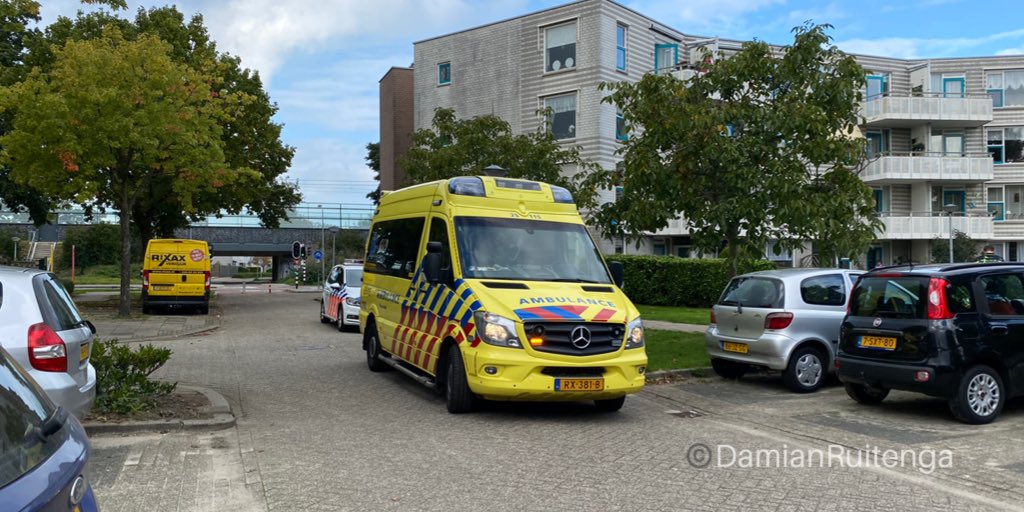 Melding ambulance Mozartplantsoen Almere