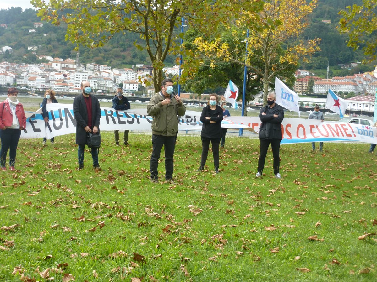 O BNG organizou esta mañá unha xornada reivindicativa entre Cabanas e Pontedeume para reivindicar solucións para a situación do Eume.
