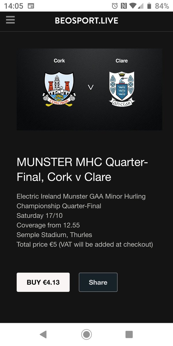 It's only a fiver, but I think the <a href="/officialgaa/">The GAA</a> should provide this service free of charge. <a href="/OfficialCorkGAA/">Cork GAA</a> did a great job on the club championships by streaming free.