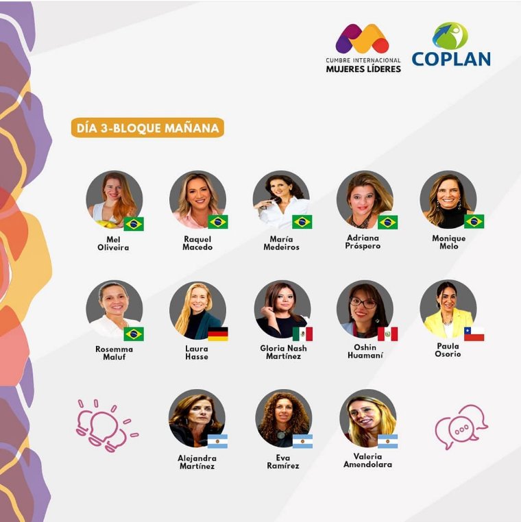 reddementoras's tweet photo. Hoy vamos a estar problematizando s/ el rol de las mujeres en política en la #CumbreInternacional de #MujeresLíderes 🌍🙋🏻‍♀️

🕐 13 horas 🇦🇷
@coplanperu

💻 En vivo a través de 
https://t.co/gTYCVjlFwB https://t.co/5NKZbnC3UG