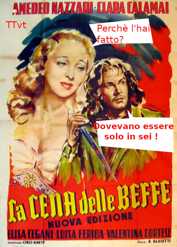 taliavision's tweet photo. #cinesegnalazione #lacenadellebeffe #beffati https://t.co/bJxACPV5O8