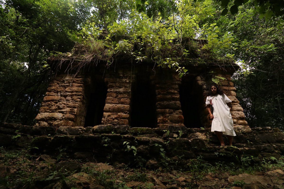 dakotawint's tweet photo. Yesterday I met Jo. Jo lives in Lacanja, a tiny indigenous community, DEEP in the jungles of Chiapas. Hundreds of years ago, his ancestors escaped into the forest, to hide from the Spanish. His family still speaks Mayan today. Plus he got me stoned at these ancient Mayan temples https://t.co/iGdpGuQlc5