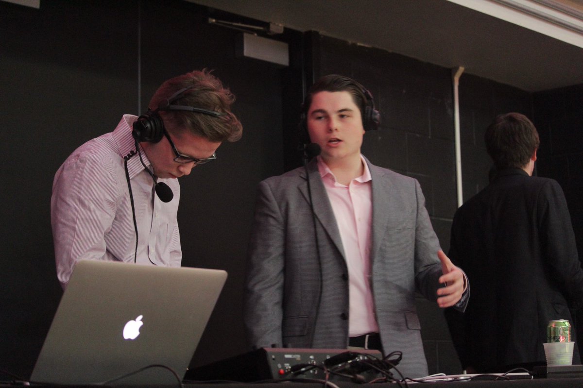 WHIP_Sports's tweet photo. Good Morning Temple Fans! We are live from @SoHoPhilly at 11 for Temple vs USF pregame followed by kickoff from the linc at 12.

Today’s broadcast team:

Pre/half/post- @Owenboyle17, @drwbshp, @AndellLiam 

PxP/color- @LandesBrock and @ZachDemusz 

Pictured: Liam, Zach, and Owen https://t.co/aB9oGplQRb