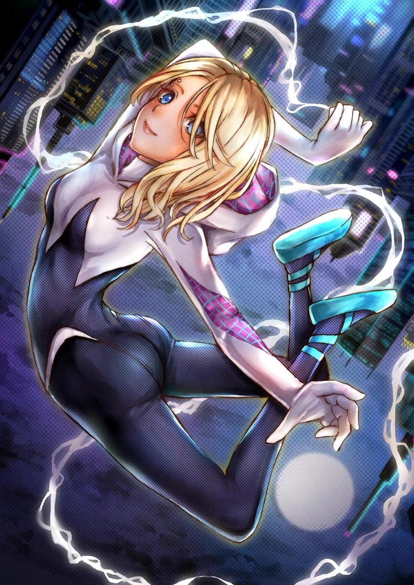 Kodue Sakiyama در X: «SpiderGwen スパイダーバースのグウェンさん