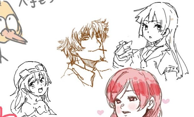 メメさんが居たのでガハラさんとキスショット描いた 